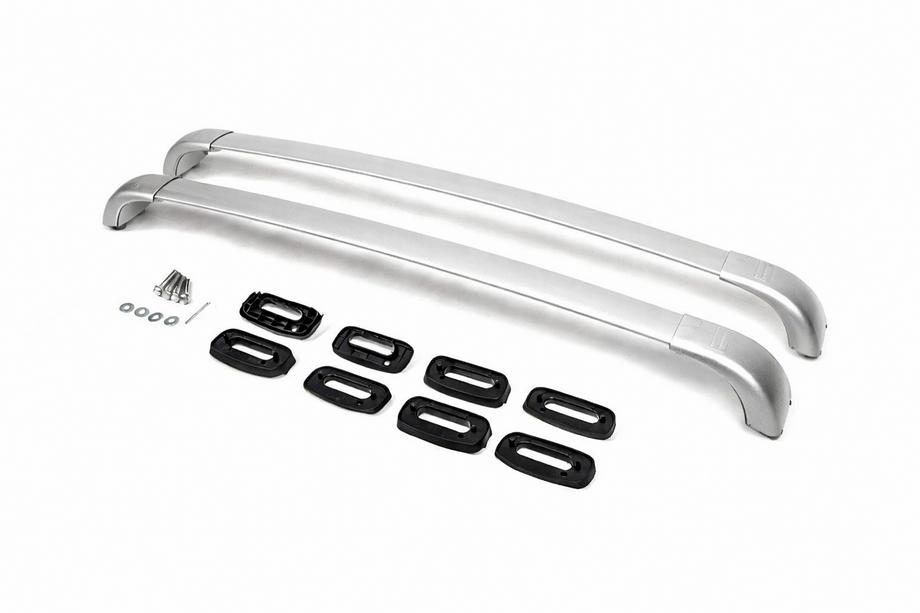 Toyota Highlander 2013–2019 Dakdragers (dwarsbalken) voor geïntegreerde dakrails OEM (2 stuks) Grijs Foto 4