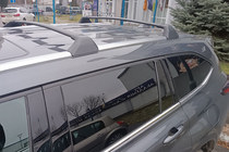 Toyota Highlander 2019– Dakdragers (dwarsbalken) voor geïntegreerde dakrails OEM (2 stuks) Zwart foto 1