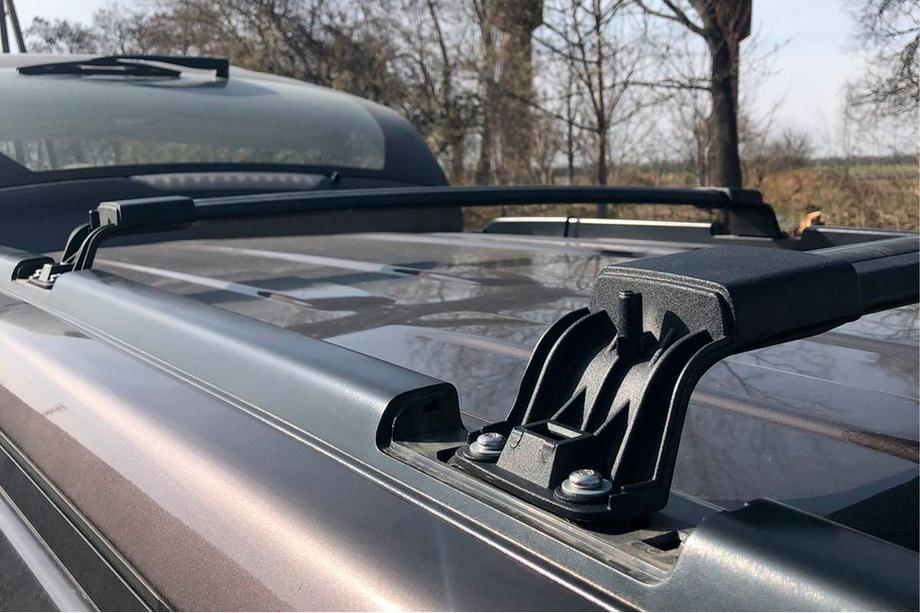 Nissan X-trail T31 2007–2014 OEM dakdragers (dwarsbalken) voor originele bevestigingspunten, afsluitbaar (2 stuks) Foto 13