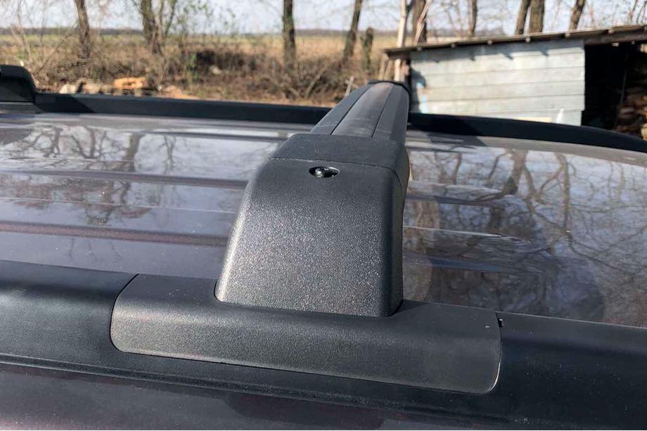 Nissan X-trail T31 2007–2014 OEM dakdragers (dwarsbalken) voor originele bevestigingspunten, afsluitbaar (2 stuks) Foto 2