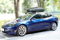 Tesla Model 3 2017– OEM dakdragers (dwarsbalken) voor originele bevestigingspunten, afsluitbaar (2 stuks) foto 4
