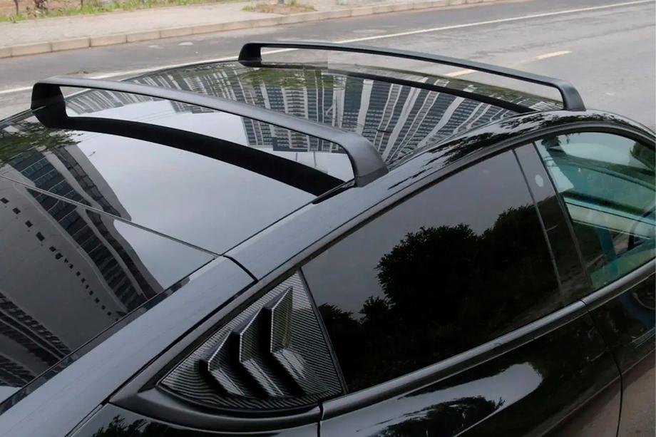 Tesla Model 3 2017– OEM dakdragers (dwarsbalken) voor originele bevestigingspunten, afsluitbaar (2 stuks) Image