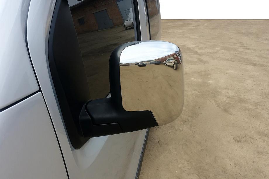 Fiat Fiorino/Qubo 2008–2024 Spiegelkappen bovenzijde (2 stuks, RVS) Image