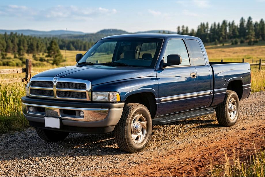 Dodge RAM (BR/BE) 1994–2002 Allmond Black side steps (2 st., aluminium) Foto 1