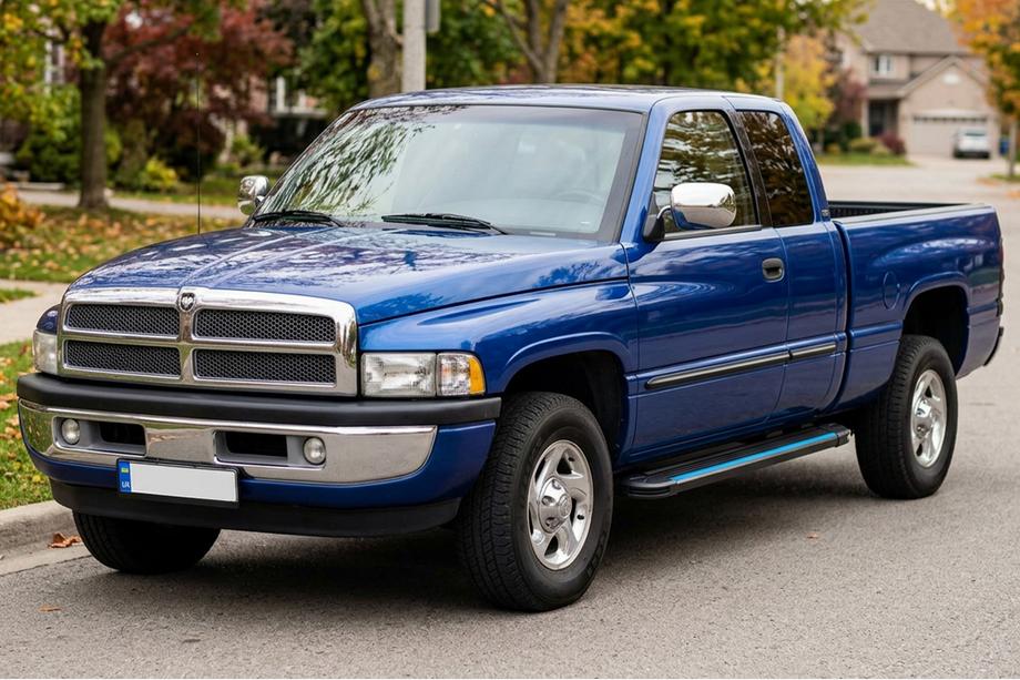 Dodge RAM (BR/BE) 1994–2002 Maya Blue zijtreden (2 stuks, aluminium) Image