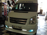 Ford Transit 2000–2014 Voorbumperlip (2006-2014, DRL, met roosters) foto 4