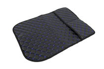 Organizer voor rugleuning Velours (1 st., zwart met blauw stiksel) foto 3