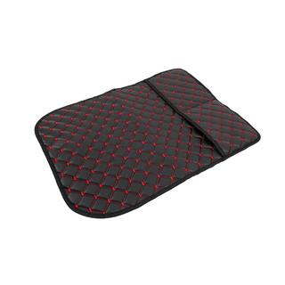 Organizer voor stoelrugleuning van velours (1 st., zwart met rood stiksel) foto 3