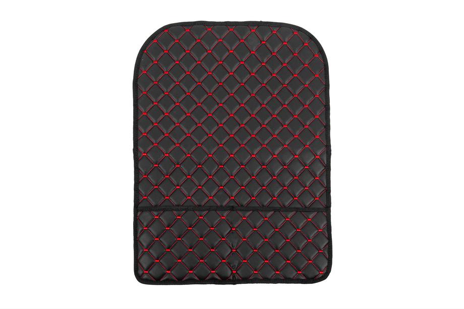 Organizer voor stoelrugleuning van velours (1 st., zwart met rood stiksel) Image