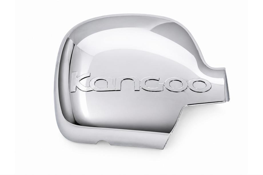 Renault Kangoo 2008–2020 Chromen spiegelkap 2008-2013 met logo rechts (1 st) Carmos - Verchroomd kunststof Foto 1