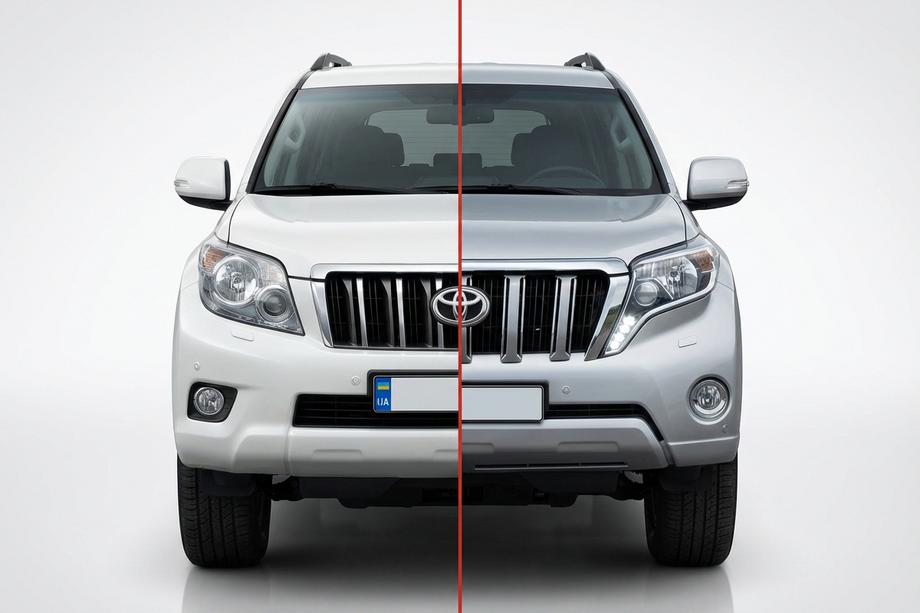 Toyota Land Cruiser Prado 150 2009–2023 Restyling-set van 2009-2013 naar 2013-2017 Foto 1