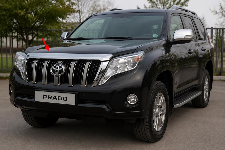 Toyota Land Cruiser Prado 150 2009–2023 Motorkap randlijst (2013-2017) Image