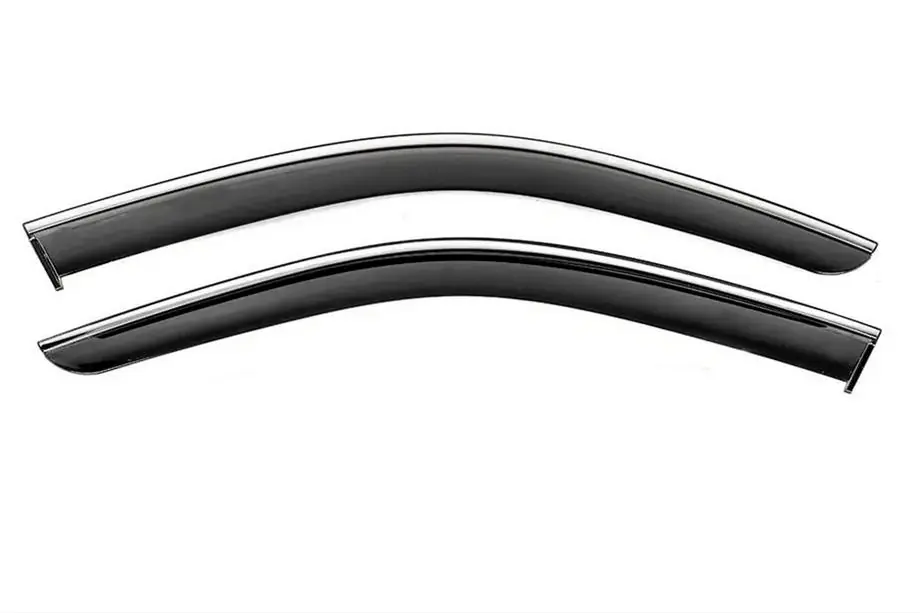 Mercedes GLE/ML-klasse W166 2011–2018 Raamwindschermen met chromen sierlijst Niken Luxury (2 stuks) Image