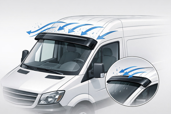 Voorruitdeflector voor een bus: wanneer is hij echt nuttig
