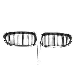 BMW niergrilles M-look LED (glanzend zwart) foto 2