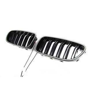 BMW niergrilles M-look LED (glanzend zwart) foto 3