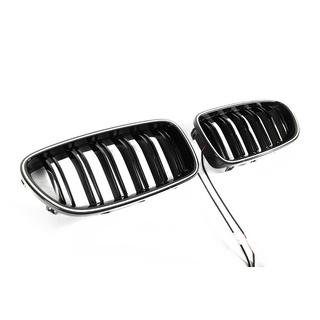 BMW niergrilles M-look LED (glanzend zwart) foto 4