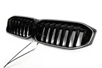 BMW 3 Serie G20/G21 2018– Nierroosters 1-Bar LED (2022+, hoogglans zwart) foto 3
