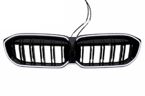 BMW 3 Serie G20/G21 2018– M-Look LED nierroosters (2022+, hoogglans zwart) foto 2