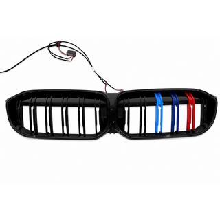 M-Color LED nierengrille (2022+, hoogglans zwart) BMW 3 Serie G20/G21 2018– foto 3