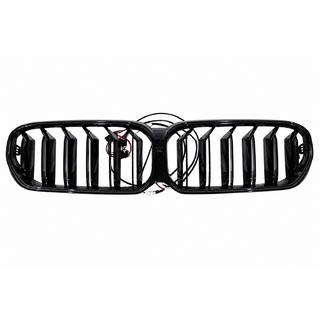 M-Look V1 LED nierroosters (2021-2023, glanzend zwart) BMW 5 Serie G30/G31 2017–2023 foto 3