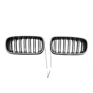 BMW niergrilles M-look LED (glanzend zwart) foto 2