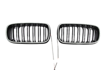 BMW X6 F16 2014–2019 BMW niergrilles M-look LED (glanzend zwart) foto 2