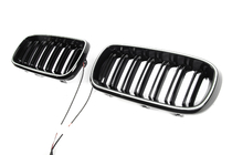 BMW X6 F16 2014–2019 BMW niergrilles M-look LED (glanzend zwart) foto 3