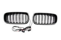 BMW X6 F16 2014–2019 BMW niergrilles M-look LED (glanzend zwart) foto 6