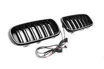 BMW X6 F16 2014–2019 BMW niergrilles M-look LED (glanzend zwart) foto 9