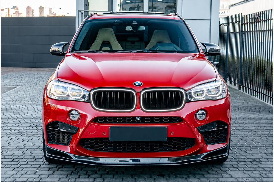 BMW X6 F16 2014–2019 BMW niergrilles M-look LED (glanzend zwart) Image