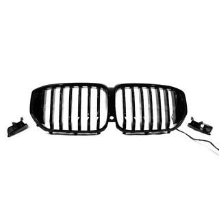 Niergrille 1 Bar LED (2019-2022, hoogglans zwart) BMW X5 G05 2019–2026 foto 2