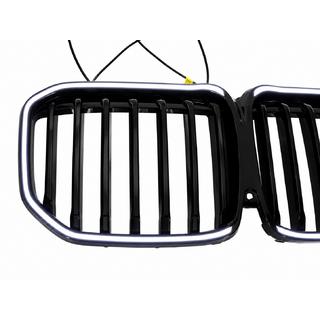 Niergrille 1 Bar LED (2019-2022, hoogglans zwart) BMW X7 G07 2019– foto 4
