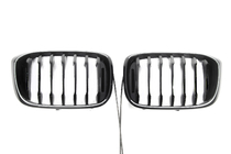 BMW X4 G02 2018– Niergrilles 1 Bar LED (2018-2021, glanzend zwart) foto 2