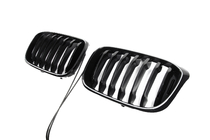 BMW X4 G02 2018– Niergrilles 1 Bar LED (2018-2021, glanzend zwart) foto 3