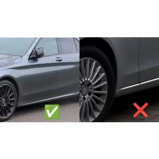 Premium voorste spatlappen (voor AMG-Line, 2 stuks) foto 2