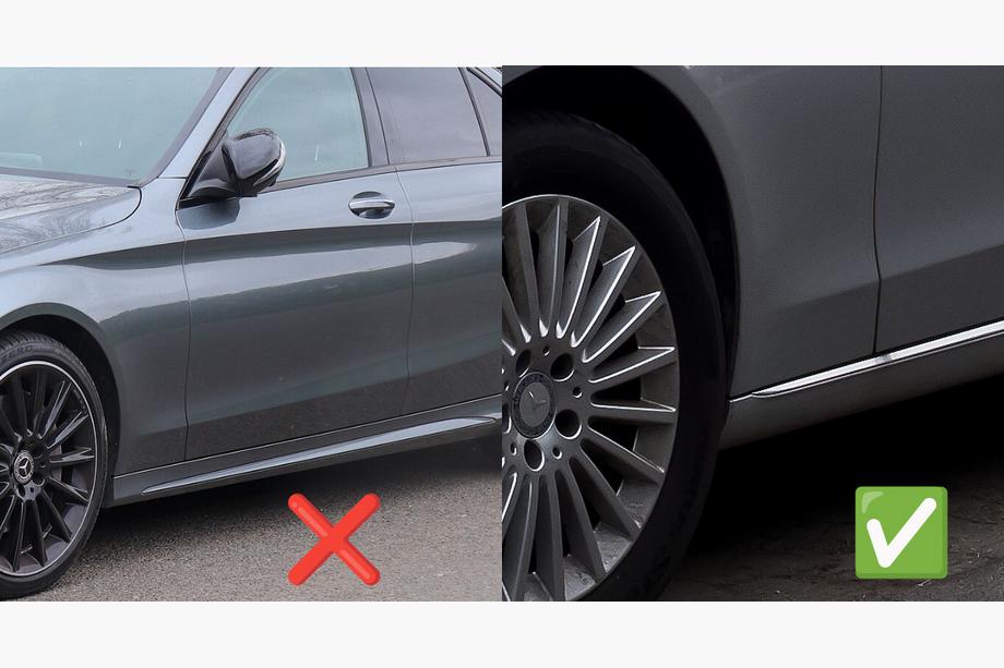 Mercedes C-klasse W205 2014–2021 Premium voorspatlappen (voor Base, 2 stuks) Foto 2