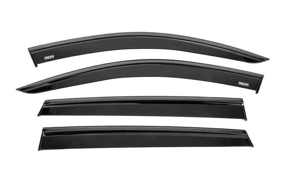 Audi Q7 2015–2026 Winddeflectors met zwarte sierlijst Niken Luxury (4 stuks) Image