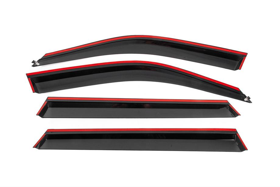 BMW X5 E70 2007–2013 Winddeflectors met zwarte sierlijst Niken Luxury (4 stuks) Foto 4