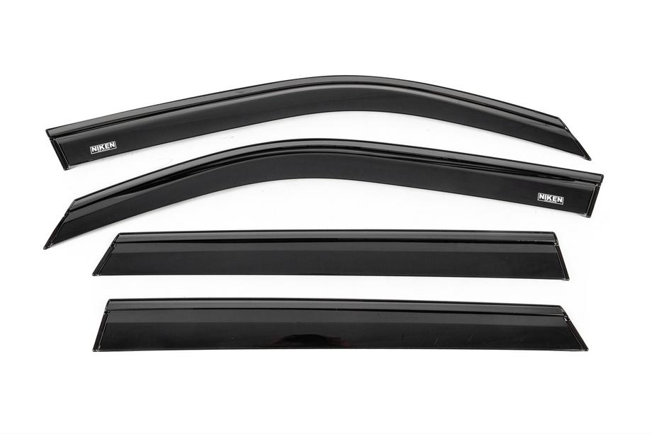 Dacia Duster 2024– Winddeflectors met zwarte sierlijst Niken Luxury (4 stuks) Image