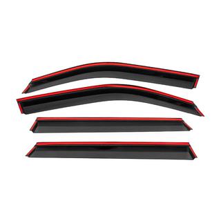 Winddeflectors met zwarte sierlijst Niken Luxury (4 stuks) foto 4