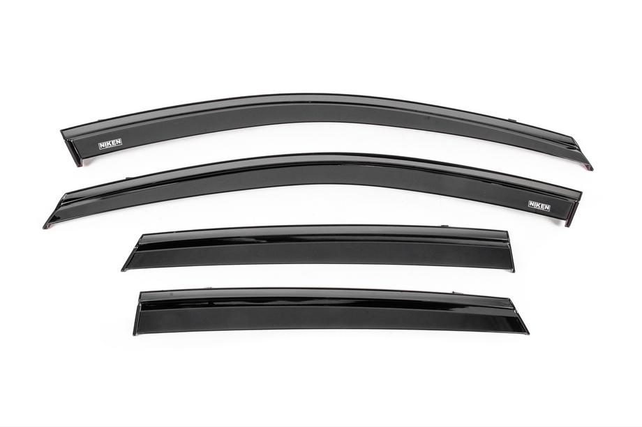 Hyundai Tucson NX4 2021– Winddeflectors met zwarte sierlijst Niken Luxury (4 stuks) Image