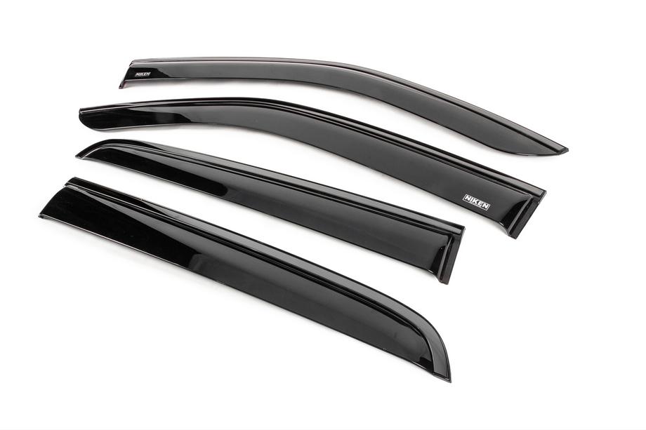Isuzu D-Max 2019– Winddeflectors met zwarte sierlijst Niken Luxury (4 stuks) Foto 2