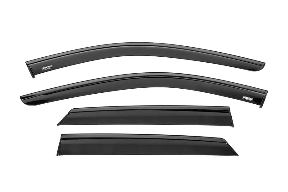 Mercedes ML W164 2005–2011 Winddeflectors met zwarte sierlijst Niken Luxury (4 stuks) Image