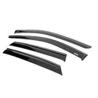 Winddeflectors met zwarte sierlijst Niken Luxury (4 stuks) Nissan Qashqai 2021– foto 2