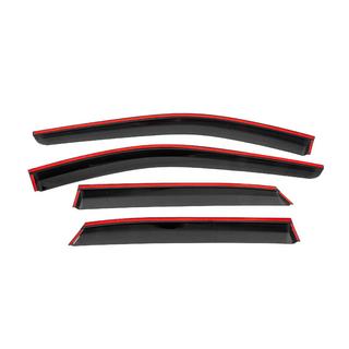 Winddeflectors met zwarte sierlijst Niken Luxury (4 stuks) Nissan Qashqai 2021– foto 4