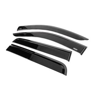 Winddeflectors met zwarte sierlijst Niken Luxury (4 stuks) Nissan Navara/NP300 2016– foto 2