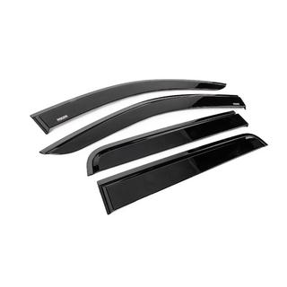 Winddeflectors met zwarte sierlijst Niken Luxury (4 stuks) Nissan Navara/NP300 2016– foto 3