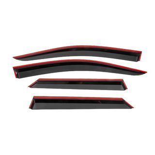 Winddeflectors met zwarte sierlijst Niken Luxury (4 stuks) Peugeot 3008 2016–2023 foto 4