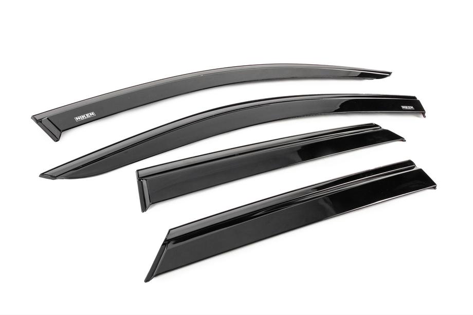 Peugeot 3008 2016–2023 Winddeflectors met zwarte sierlijst Niken Luxury (4 stuks) Foto 3